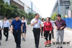 市長(cháng)張雪飛一行蒞臨寶潤達視察指導工作
