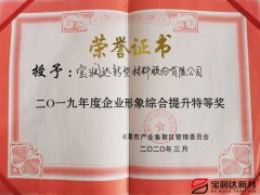 寶潤達獲“企業(yè)形象綜合提升”稱(chēng)號